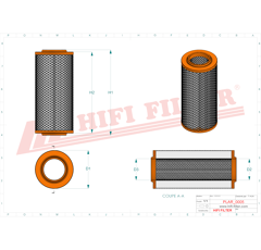 Filtre à air sécurité adaptable HIFI FILTER SA12319