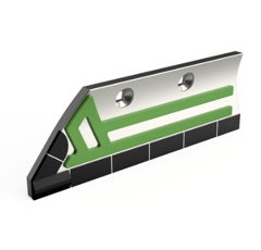 Soc de rasette gauche carbure pour charrue KUHN 631030|631103 adaptable