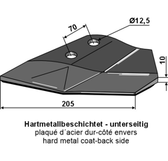 Aileron gauche pour LEMKEN FL23PGEKL adaptable - BlackSteel©