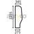 Vitre laterale gauche - plate - teintee pour téléscopique JCB 334/Y1580 adaptable