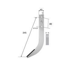 Diente para aporcador BASELIER DPB0360 adaptable