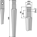 Kreiseleggenzinken - rechts / links RH25 RH  Pegoraro