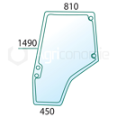 Vitre de porte gauche pour tracteur MASSEY FERGUSON 4272774M1 adaptable