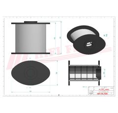 Filtre d'aération adaptable HIFI FILTER KAO7061