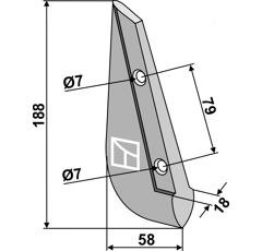 Soc pour semoir ISARIA 60313140015 adaptable - BlackSteel©
