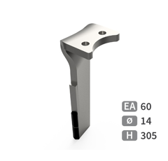 Dent de herse rotative Gauche 2 plaquettes carbure PEGORARO 7870 adaptable