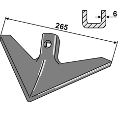 Soc à patte d'oie pour BEDNAR KM060086 adaptable