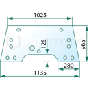 Pare-brise de machine agricole JOHN DEERE R264822 adaptable