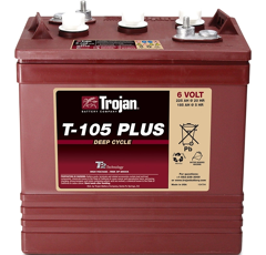 Trojan-Batterie 6 V 185AH c20,  Deep Cycle