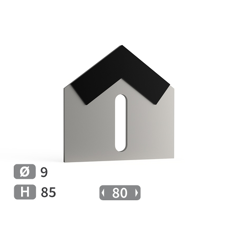 Grattoir avec plaquettes carbure 80 mm RIBOULEAU adaptable