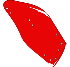 Streichblech-Hinterteil - rechts KK073290M Kverneland by Muzzi Industrie