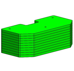 Kit 10 masses supérieur bumper JOHN DEERE 500 kg