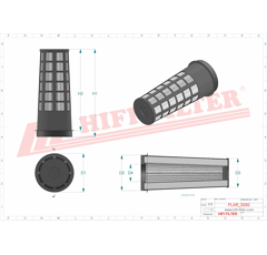 Filtre à air adaptable HIFI FILTER SA16604