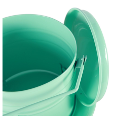Nourrisseur trémie émaillé vert d'eau 3 L - 4 poules - CHICK'A