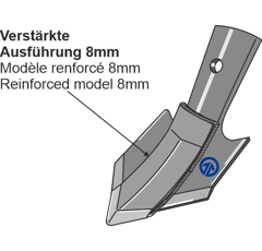 Schnell-Wechsel-Schar - 100mm - Arbeitsbreite 100 - Stärke 6 - Mehrere Marken