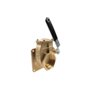 Messingschieber mit Handhebel, 4",Flansch / Gewindeschieber, Art.0034 MZ