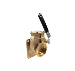 Messingschieber mit Handhebel, 4",Flansch / Gewindeschieber, Art.0034 MZ