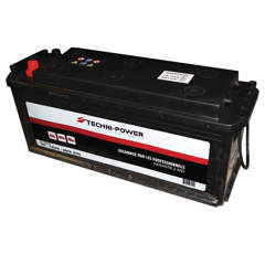 Batterie tracteur 12v 135Ah 900A + à droite sur la largeur | TECHNI-POWER