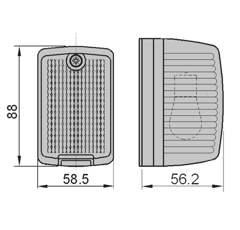 Abdeckkappe Blinklicht für Landmaschine MERLO 0867599 Nachbau