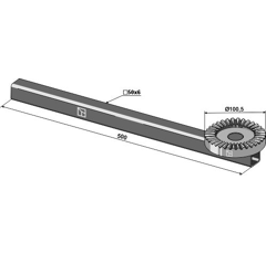 Haltearm mit Klemmscheibe passend zu K.U.L.T Systemen