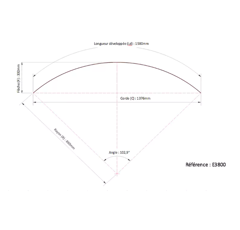 Garde boue pour roue avant de tracteur DUNLOFLEX E3800