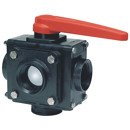 Vanne manuelle ARAG 5 voies 2" sphère inox 6 bars