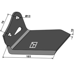 Aileron gauche Delta Flex KONGSKILDE 101003132 adaptable - BlackSteel©