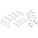 Assortiment de 18 goupilles Bêta et clips