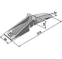 Baggerzahn - 400F | Lehnhoff - Nachbau