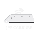 Soc carbure Gauche à pointe boulonnée 14" pour charrue BUGNOT 6015 adaptable