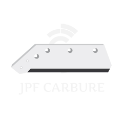 Soc carbure Gauche à pointe boulonnée 14" pour charrue BUGNOT 6015 adaptable