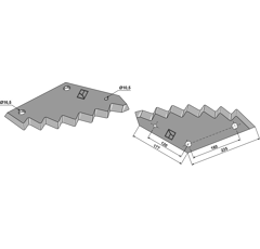 Futtermischmesser für JF-STOLL 811380034 Nachbau