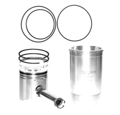 Kit chemise + piston + segments pour tracteur JOHN DEERE AR89753 adaptable