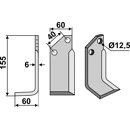 Fräsmesser Links 155 x 60 Breviglieri Nachbau