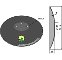 Disco liso ?510x4 para grada adaptable - Blacksteel©
