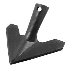 Soc ailettes à échange rapide pour vibroculteur 155 mm adaptable