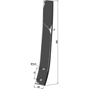 Randleitblech - links Strom Nachbau 