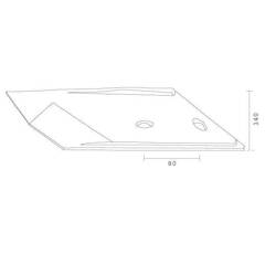 Soc à pointe droite pour charrue PÖTTINGER 041662Z adaptable