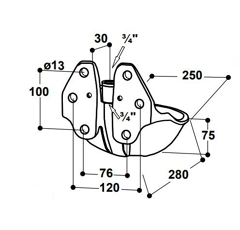 Abreuvoir vaches / bovins / équins - 25R à soupape inox 3/4" - SUEVIA