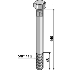 Boulon 5/8" 11G adaptable - BlackSteel©