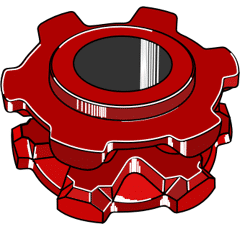 Umlenkrolle 110 x 25 Agco-Lely-Mengele Nachbau 699552