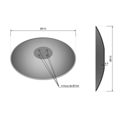 Glatte Scheibe Ø 510 mm für Grubber PÖTTINGER 850410240 Nachbau