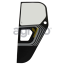Vitre latérale gauche - plate - claire pour téléscopique MERLO 83430 adaptable