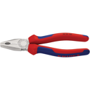 Pince universelle tête chromée 180 mm | KNIPEX