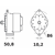 Lichtmaschine IA 0759 / 28V 50A Mahle-Iskra-Letrika  
