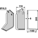 Fräsmesser - rechts 1070830 Krone by Muzzi