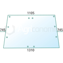 Pare-brise pour tracteur DEUTZ-FAHR 520593 adaptable