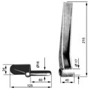 Gond pour charnière industrielle lourde Ø 16 mm