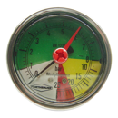 Manometer, flüssigdüngerfest, 0/5/25 bar, R1/4" hinten, Ø 63 mm