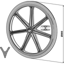 Packerring Ø 900 mm 38 - 60° Nachbau  